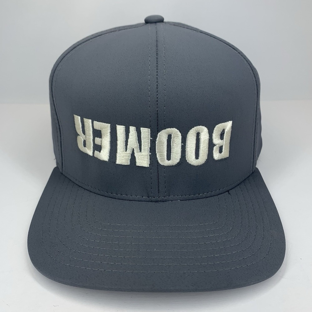BOOMER Inverted Hat Kamel 301 Gray Adjustable Snapback Baseball Cap